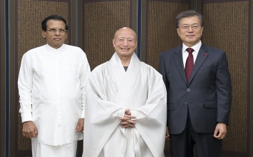 Tổng thống Hàn Quốc và Sri Lanka viếng thăm trụ sở Thiền phái Tào Khê